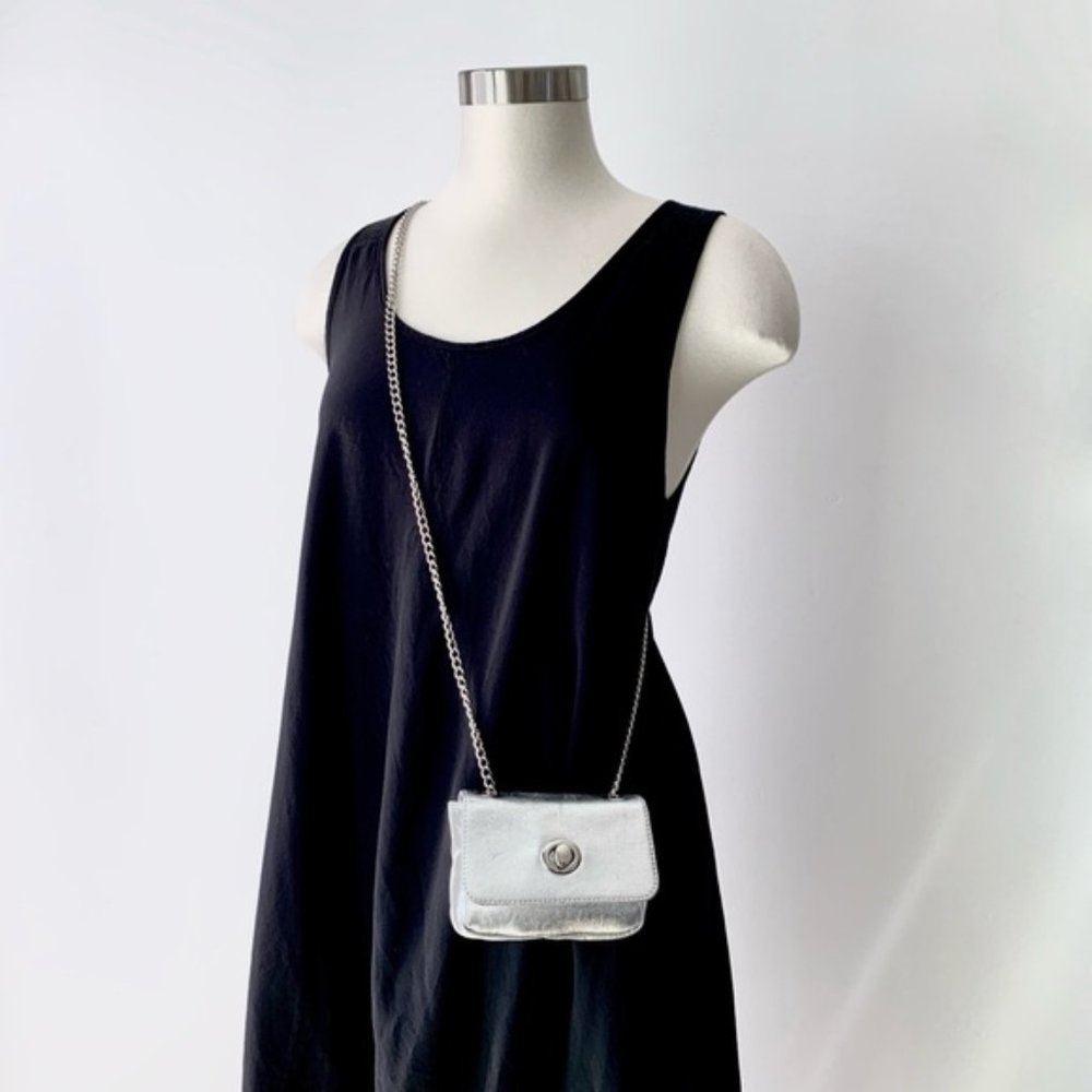 Hobo Small Silver Convertible Bag